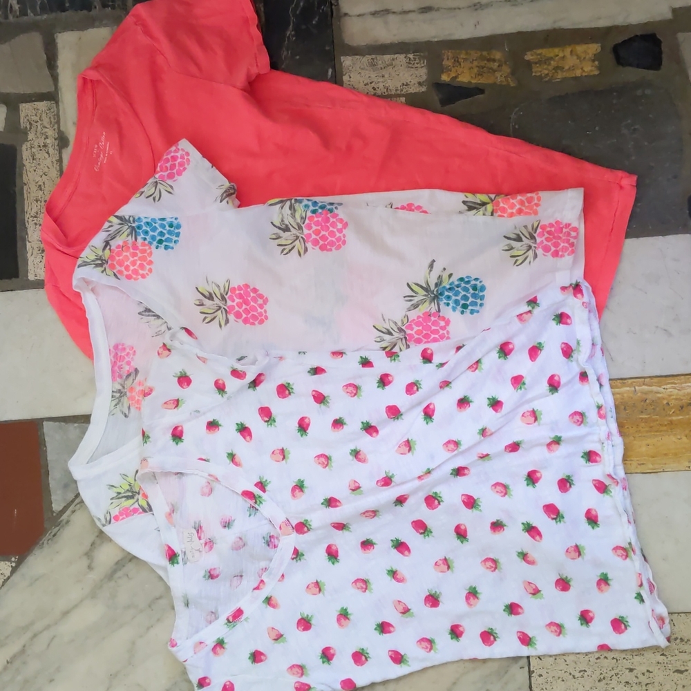 Lot of 3 tropical short sleeved shirts
